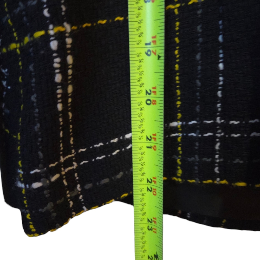 Bandolino - Cropped Tweed Moto Blazer w/Diagonal Zipper & Pockets Fun For Spring - Picture 8 of 8